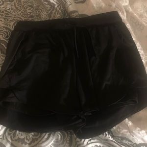 Black workout shorts